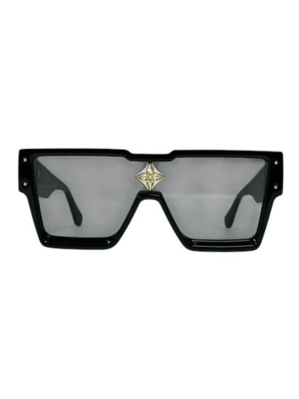Louis Vuitton Sunglasses Eyewear Cyclone Monogram Flower Swarovski Black